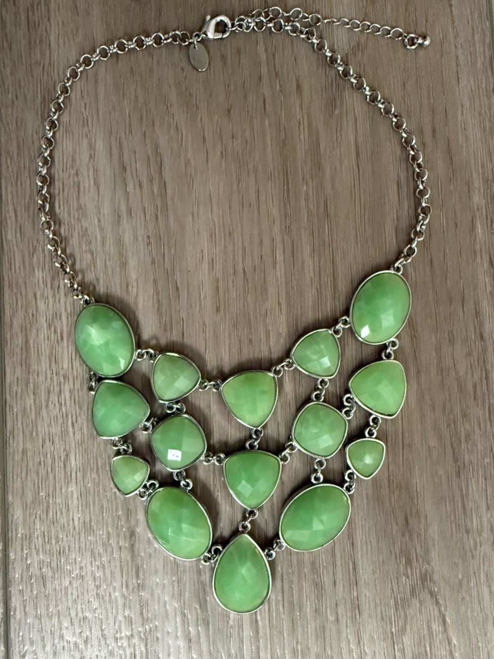 Light Green Bib Necklace